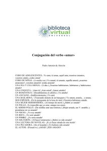 Conjugación del verbo «amar - Biblioteca Virtual Universal
