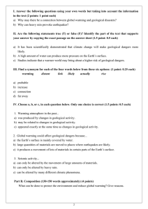 I. Answer the following questions using your own words but taking