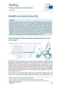 Health and social security - European Parliament