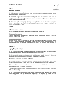 Reglamento de Trabajo