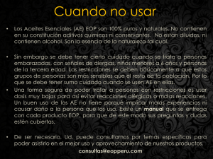 Cuando no usar - EOP
