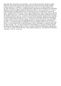 prescripción adquisitiva de dominio.- ante mi oficio