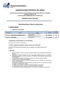 procuraduría pública municipal - Municipalidad Distrital del Rímac