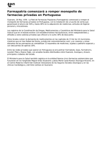 Farmapatria comenzará a romper monopolio de farmacias privadas