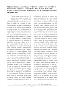 El giro contextual. Cinco ensayos de Quentin Skinner, y seis