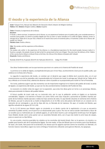 El exodo y la experiencia de la Alianza
