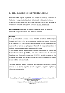Modelo Canadiense del Desempeño Ocupacional: CMOP en Terapia