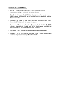 BIBLIOGRAFIA RECOMANADA. • Barudy J., Dantagnan M., (2006