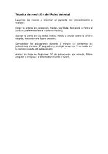 Técnica de Medición del Pulso Arterial