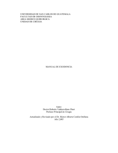 Manual de Exodoncia: Técnicas y Consideraciones