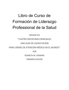 Libro de Curso de Formación de Liderazgo Professional de la Salud