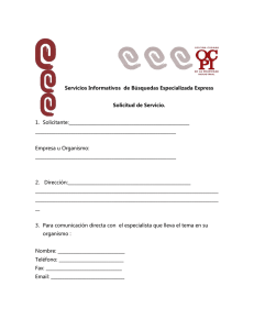 Servicios Informativos de Búsquedas Especializada Express