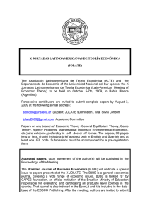 The Asociación Latinoamericana de Teoría Económica (ALTE)