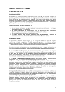 LA RUSIA PREREVOLUCIONARIA
