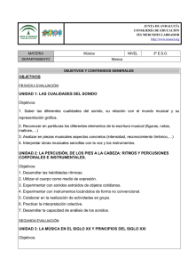 Programa Música 3º ESO: Objetivos, Contenidos y Evaluación