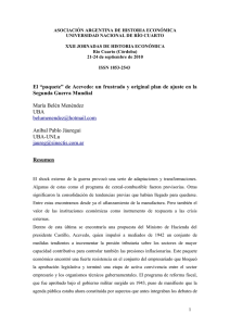 un frustrado plan de ajuste en el medio de la Segunda Guerra Mundial