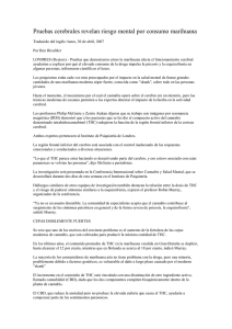 Pruebas cerebrales revelan riesgo mental por consumo