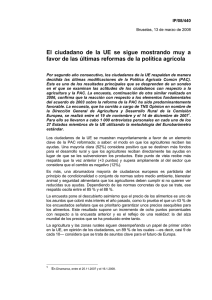 El ciudadano de la UE se sigue mostrando muy a favor