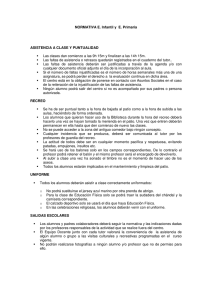 NORMATIVA E. Infantil y E. Primaria ASISTENCIA A CLASE Y