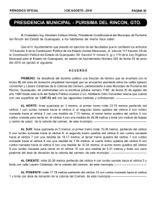 PRESIDENCIA MUNICIPAL - PURISIMA DEL RINCON, GTO.
