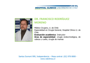 Dr. Francisco Rodríguez Moreno - Hospital Clínico Universidad de