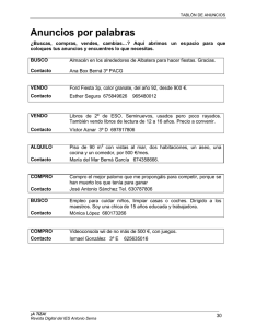 Anuncios por palabras - IES Antonio Serna Serna