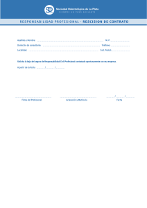 Responsabilidad Profesional