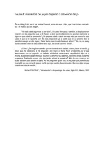 FOUCAULT Que nos dejen en paz