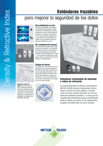 Estándares combinados de densidad e índice de