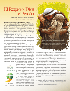 Exhortación Pastoral sobre el Sacramento de la Penitencia y