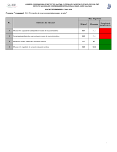 Tercer Trimestre 2014 - Instituto Nacional de Enfermedades