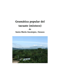 Gramática Tacuate de Santa María Zacatepec, Oaxaca