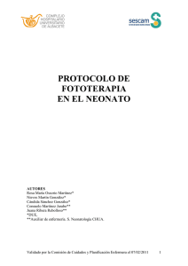 PROTOCOLO DE FOTOTERAPIA