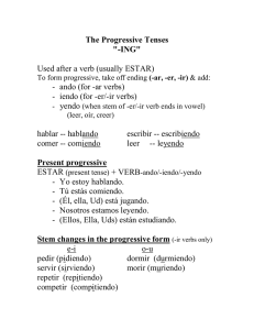 The Progressive Tenses
