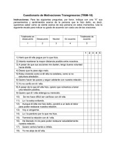 Cuestionario TRIM-18: Evaluación de Motivaciones Transgresoras