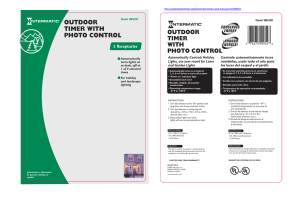 outdoor timer with photo control