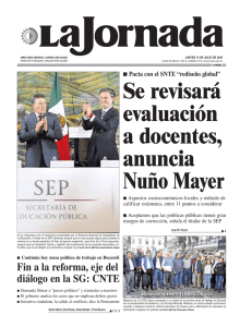 Se revisará evaluación a docentes, anuncia Nuño Mayer