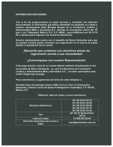 información santander