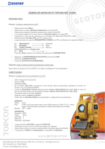subida de datos de et topcon