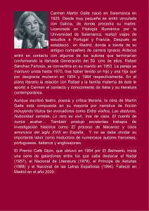 Carmen Martín Gaite nació en Salamanca en 1925. Desde muy