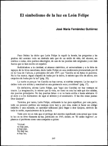 El simbolismo de la luz en León Felipe