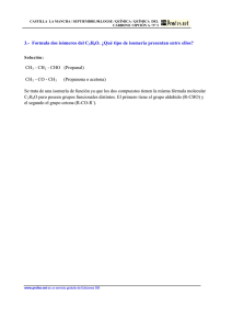 Isómeros C3H6O: Propanal y Propanona - Ejercicio Resuelto