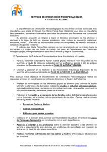Informació Gabinet Psicopedagògic.