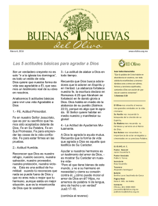 Las 5 actitudes básicas para agradar a Dios