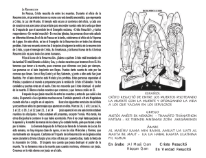 En árabe :Al Masíj Qam Háqqan Qam Cristo Resucitó En Verdad