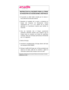 instructivo al paciente para la toma de muestra de secreciones