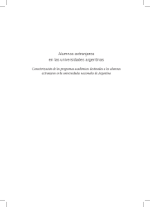 Alumnos extranjeros en las universidades argentinas