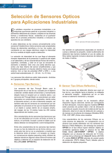 Tipos de sensores fotoeléctricos para aplicaciones