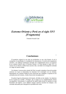 Extremo Oriente y Perú en el siglo XVI [Fragmento]