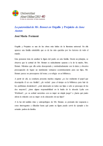 La paternidad de Mr. Bennet en Orgullo y Prejuicio de Jane Austen